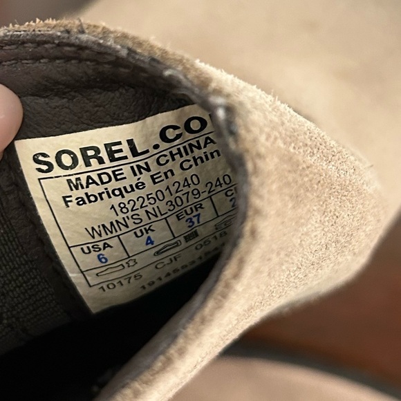 Sorel Women’s Lolla Chelsea Ankle Boots Waterproof Tan Suede NL3079-240 Size 6 - Picture 9 of 9